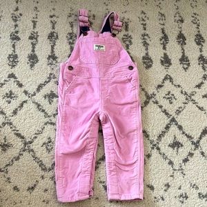 Oshkosh 12 Month girl pink overalls